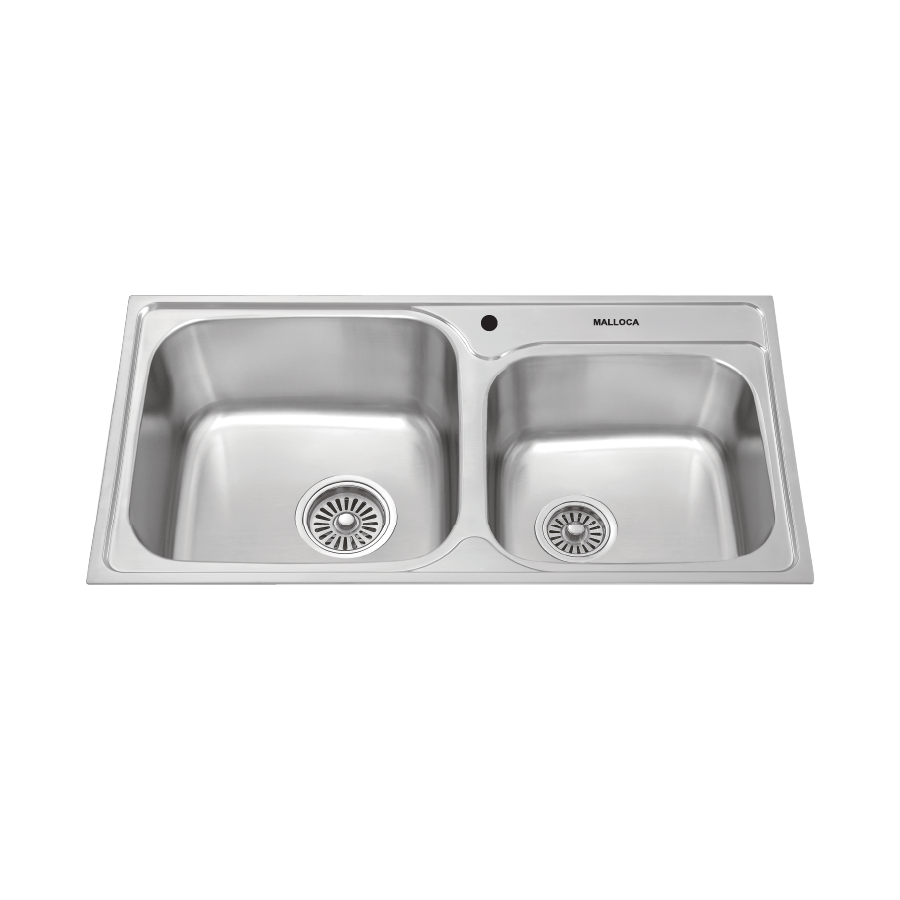 Chậu rửa chén 2 hố MS1011NEW inox 304 kích thước 83cm EcoKitchen