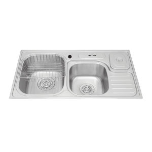 Chậu rửa chén 2 hố MS1024 inox 304 kích thước 87.5cm