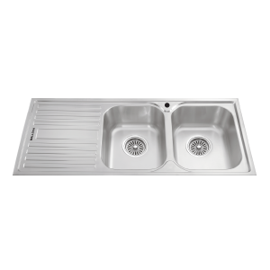 Chậu rửa chén 2 hố MS1025LNEW inox 304 kích thước 116cm
