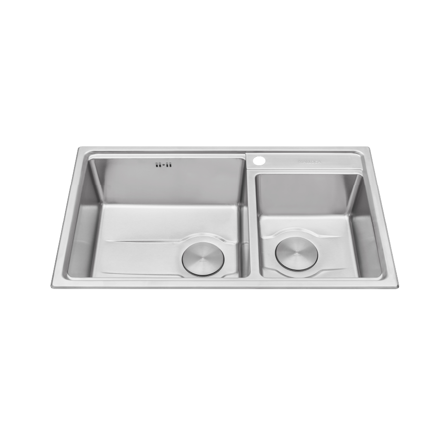 Chậu rửa chén 2 hố MS5082W inox 304 kích thước 82cm