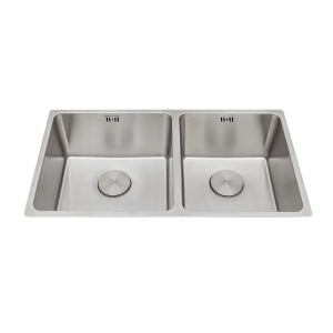 Chậu rửa chén 2 hố MS6081 inox 304 kích thước 81cm