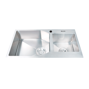 Chậu rửa chén 2 hố MS610A inox 304 kích thước 84cm