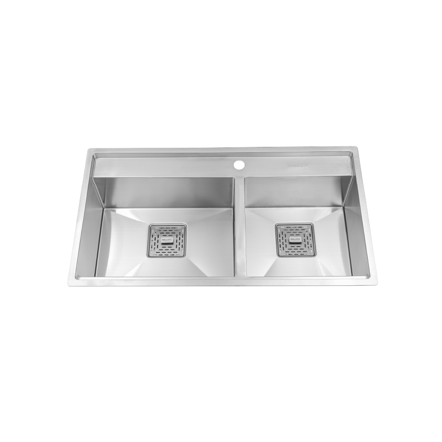 Chậu rửa chén 2 hố MS6304ST inox 304 kích thước 86cm