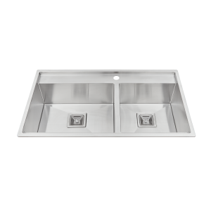 Chậu rửa chén 2 hố MS6304T inox 304 kích thước 86cm