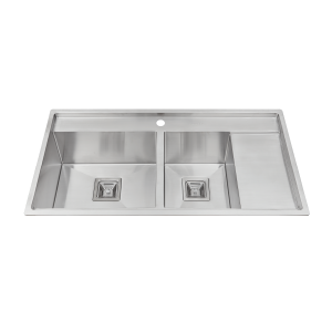 Chậu rửa chén 2 hố MS6305T inox 304 kích thước 96cm