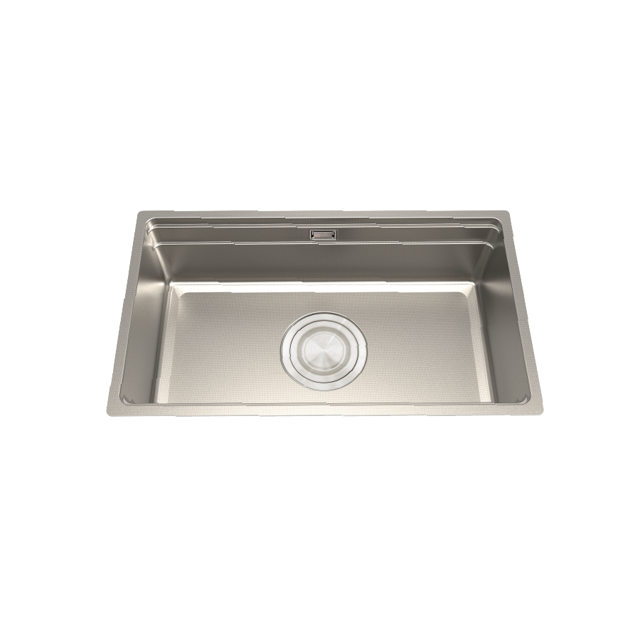 Chậu rửa chén 1 hố MS7645LINEN inox 304 linen kích thước 76cm
