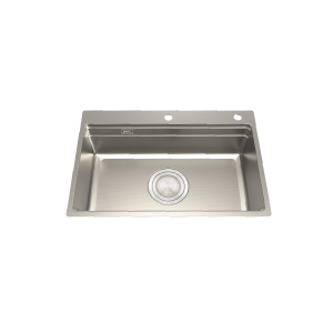 Chậu rửa chén 1 hố MS7650LINEN inox 304 linen kích thước 76cm