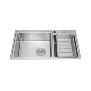 Chậu rửa chén 2 hố MS8801 inox 304 kích thước 82.5cm
