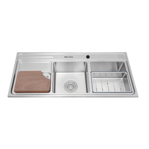Chậu rửa chén 2 hố MS8816N inox 304 kích thước 115cm