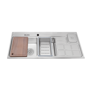 Chậu rửa chén 2 hố MS8817N inox 304 kích thước 115cm
