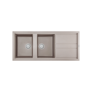 Chậu rửa chén đá granite 2 hố Tortora K50043 kích thước 116cm