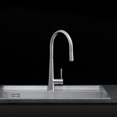Vòi rửa chén nóng lạnh K095SS dây rút inox 304 - Ảnh 2
