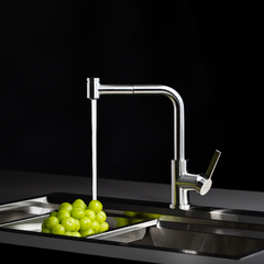 Vòi rửa chén nóng lạnh K066PO dây rút inox 304 luxsteel LuxSteel - Ảnh 2