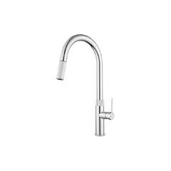 Vòi rửa chén nóng lạnh K1090SS đồng thau mạ PVD Inox