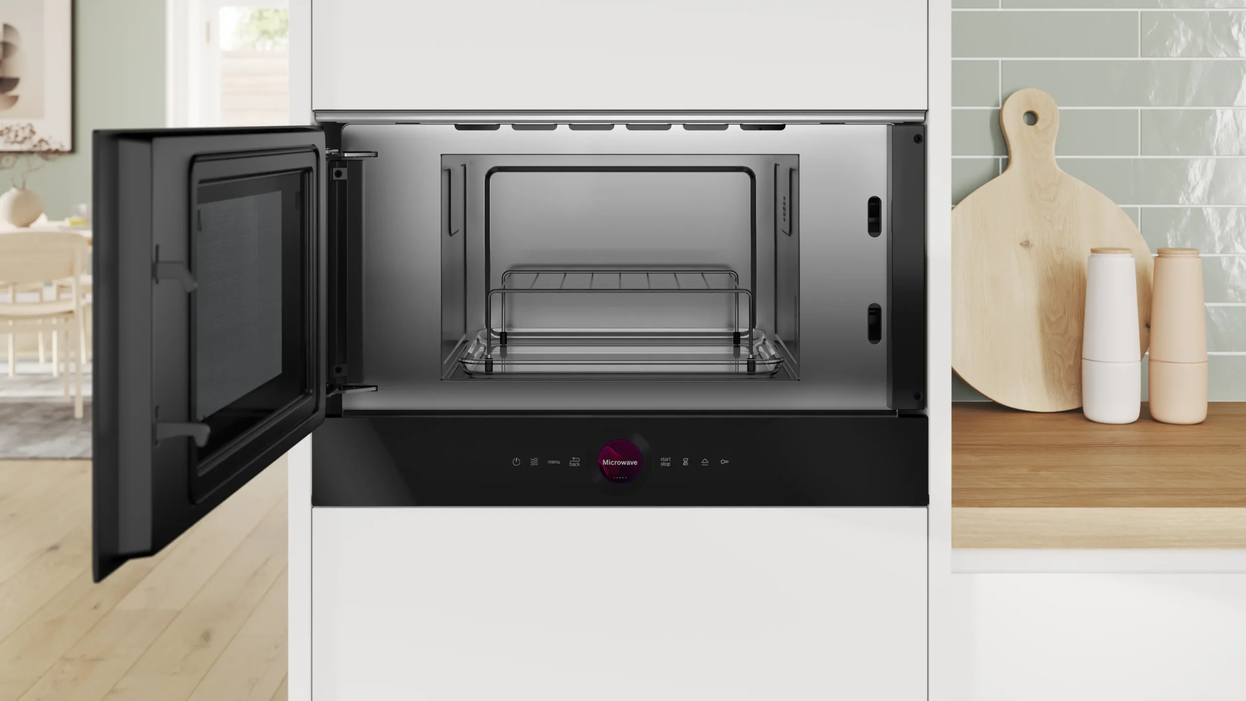 Lò vi sóng âm tủ kết hợp nướng Bosch Serie 8 BEL7321B1 - Ảnh 4